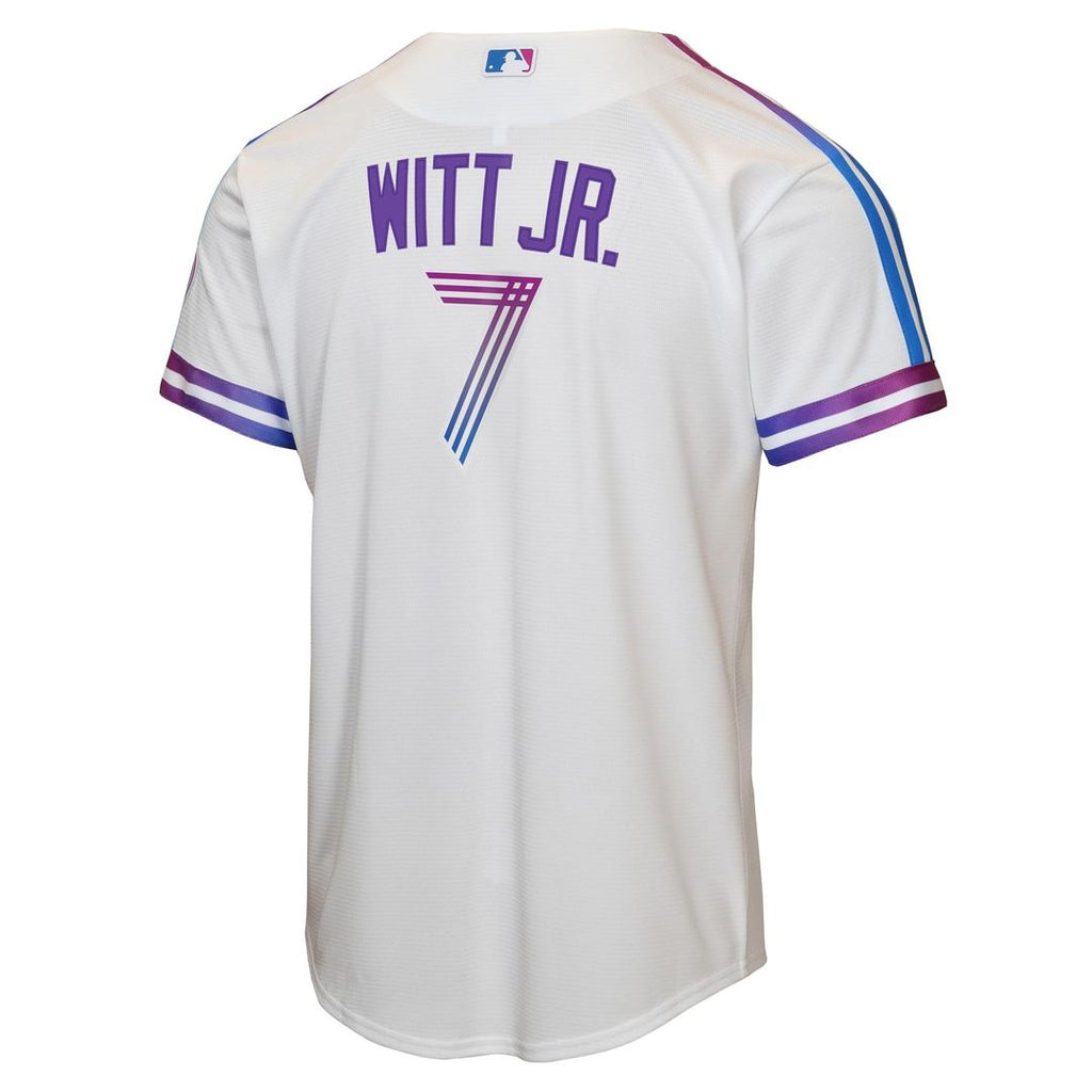Kansas City Royals Bobby Witt Jr. Youth 2026 City Connect Stadium Jersey | White