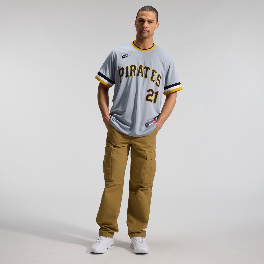 Pittsburgh Pirates Roberto Clemente Throwback Cooperstown Limited Jersey | Gray
