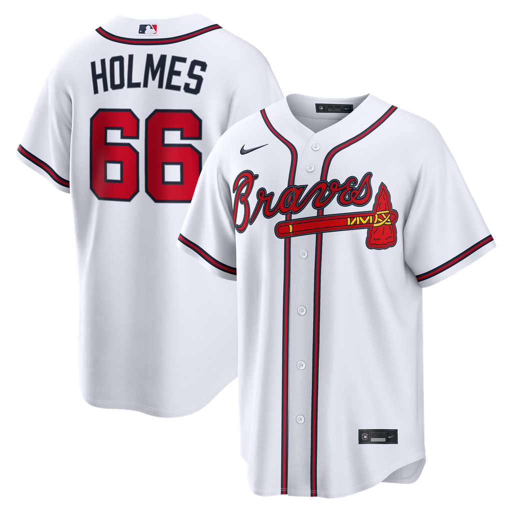 Atlanta Braves Grant Holmes Home Replica Jersey | White