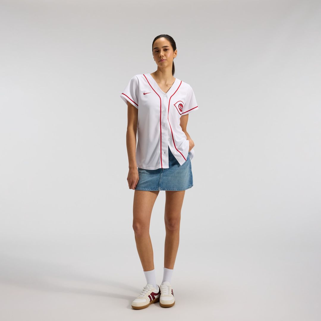 Cincinnati Reds Elly De La Cruz Women's Home Replica Jersey | White
