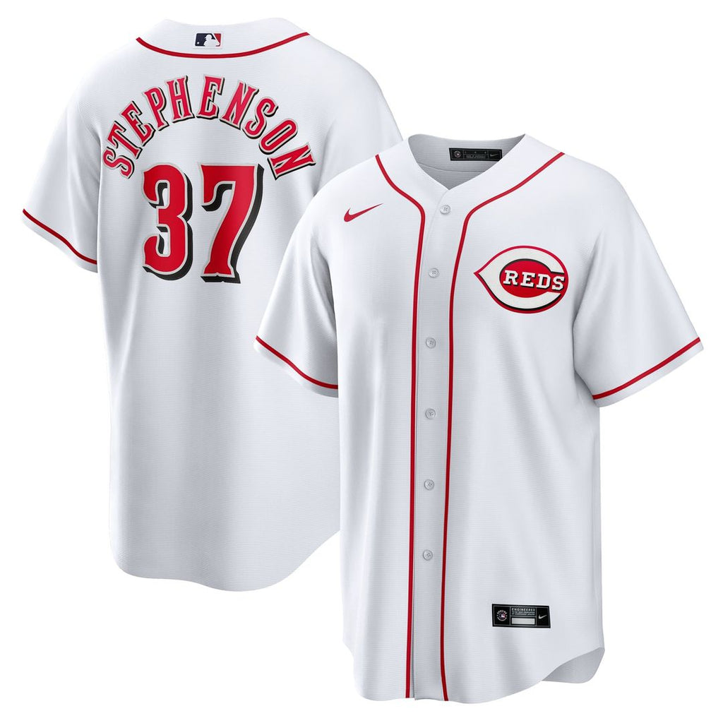 Cincinnati Reds Tyler Stephenson Home Replica Jersey | White