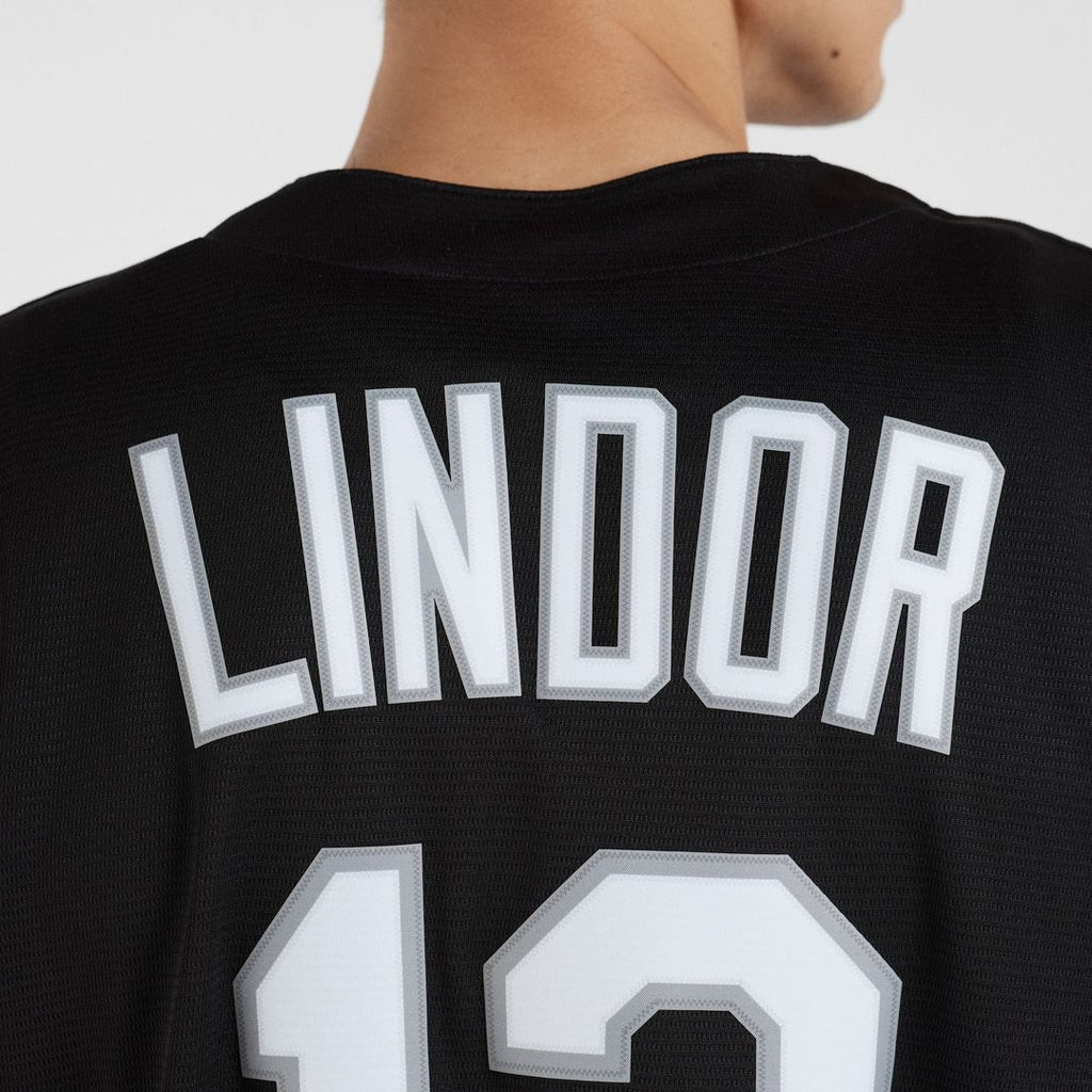 New York Mets Francisco Lindor Replica Jersey | Black