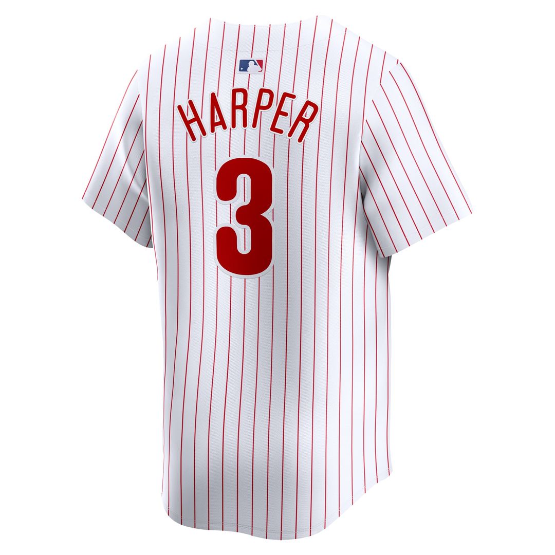 Philadelphia Phillies Bryce Harper Youth Home Limited Jersey | White