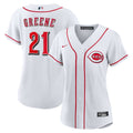 Cincinnati Reds Hunter Greene Women's Home Replica Jersey | White
