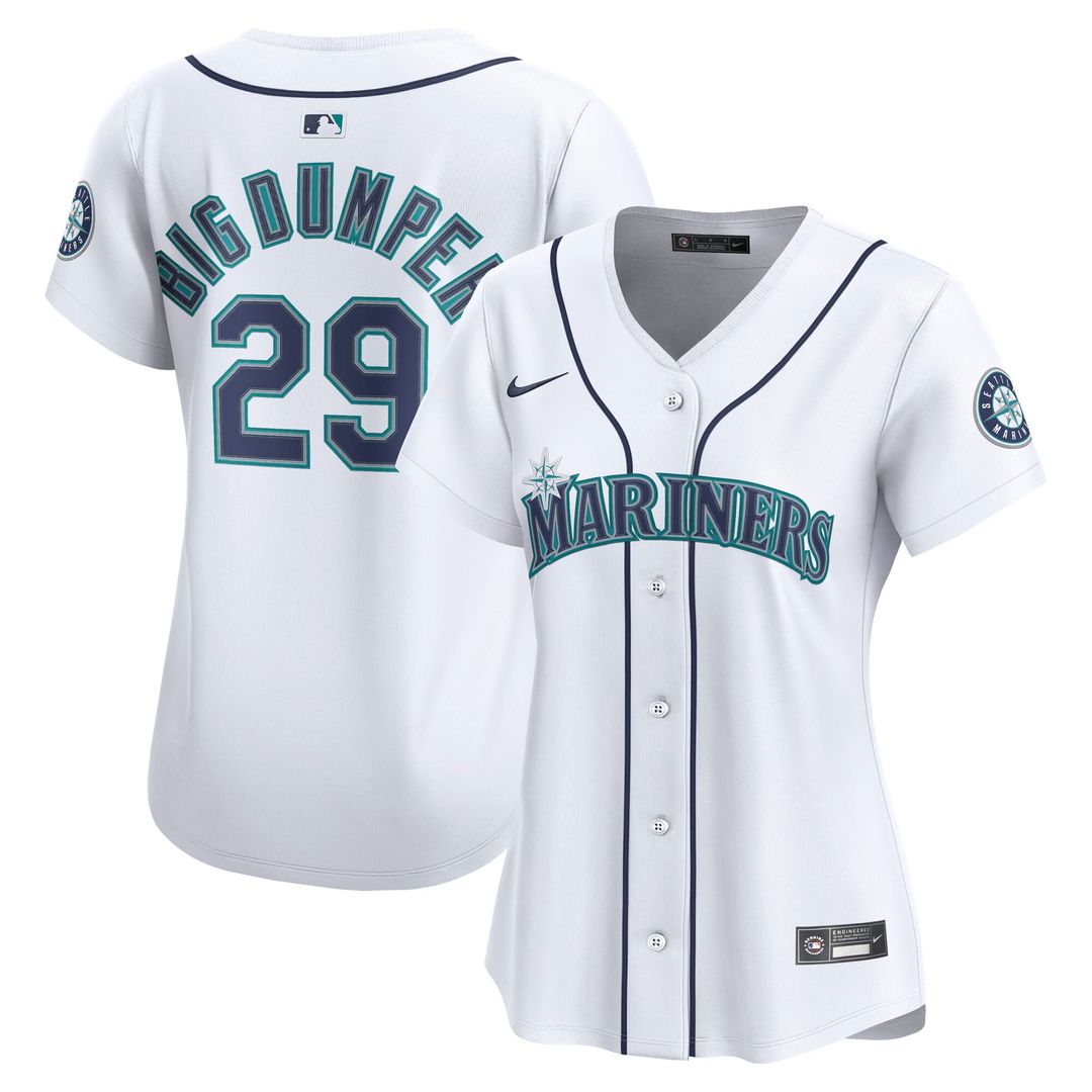 Seattle Mariners Cal Raleigh Women's Home Limited Jersey | White