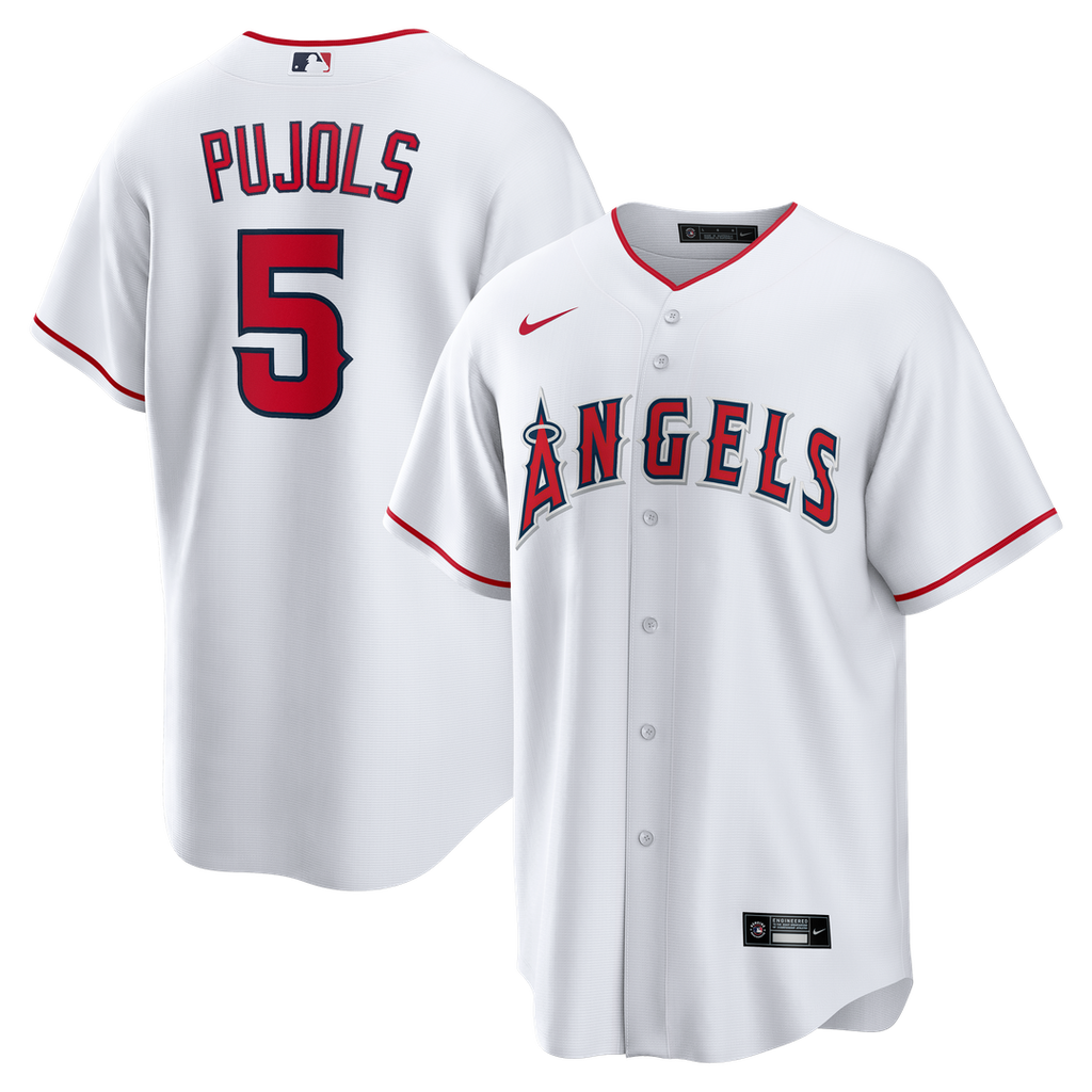 Los Angeles Angels Albert Pujols Home Retired Replica Jersey | White