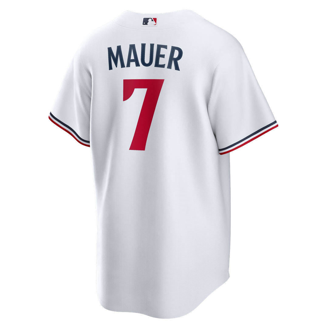 Minnesota Twins Joe Mauer Home Retired Replica Jersey | White