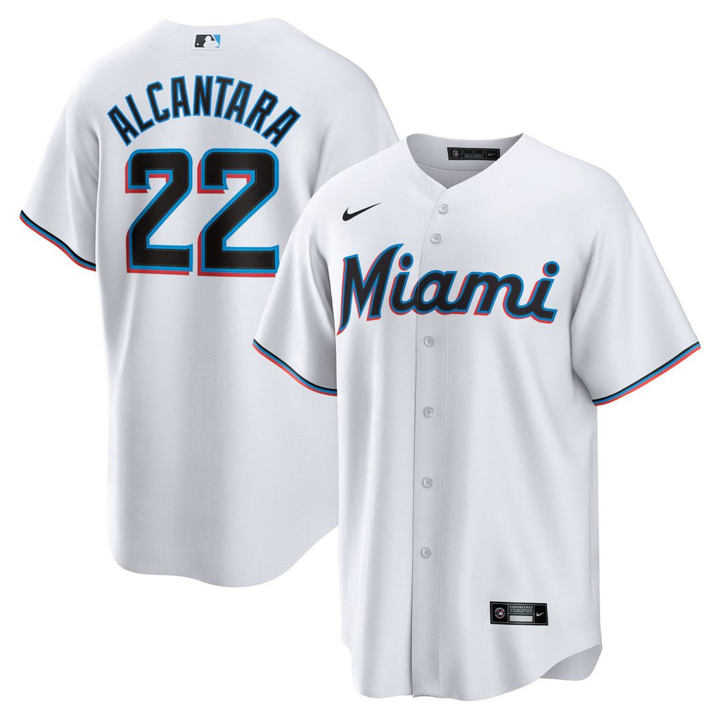 Miami Marlins Sandy Alcantara Replica Jersey | White