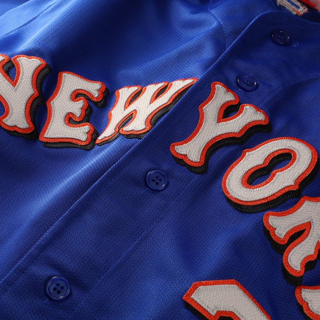 New York Mets Mike Piazza Cooperstown Mesh Batting Practice Button-Up Jersey | Orange