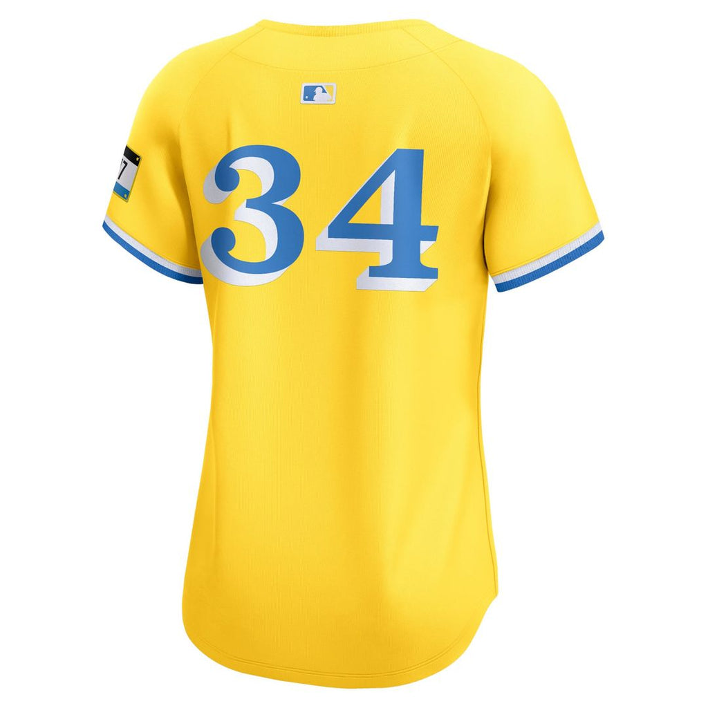 Boston Red Sox David Ortiz Women's City Connect Retired Player Jersey | Gold