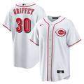 Cincinnati Reds Ken Griffey Jr. Home Retired Replica Jersey | White