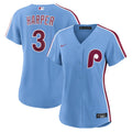 Philadelphia Phillies Bryce Harper Women's Alternate Replica Jersey | Light Blue