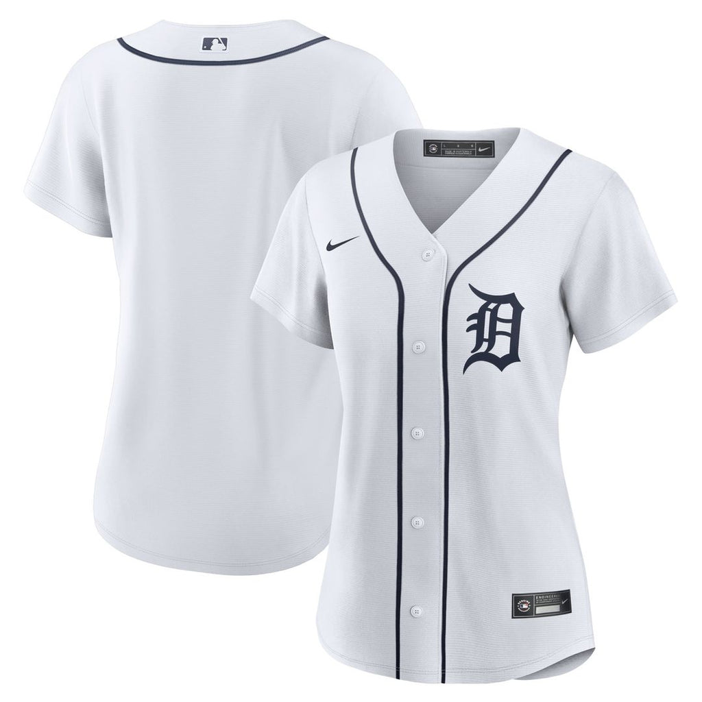 Detroit Tigers Women's Home Replica Team Jersey | White