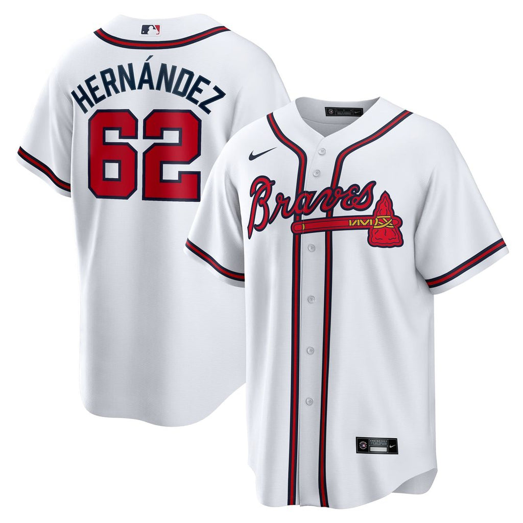 Atlanta Braves Daysbel Hernandez Home Replica Jersey | White