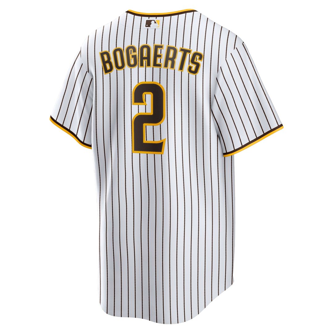 San Diego Padres Xander Bogaerts Home Official Replica Jersey | White/Brown