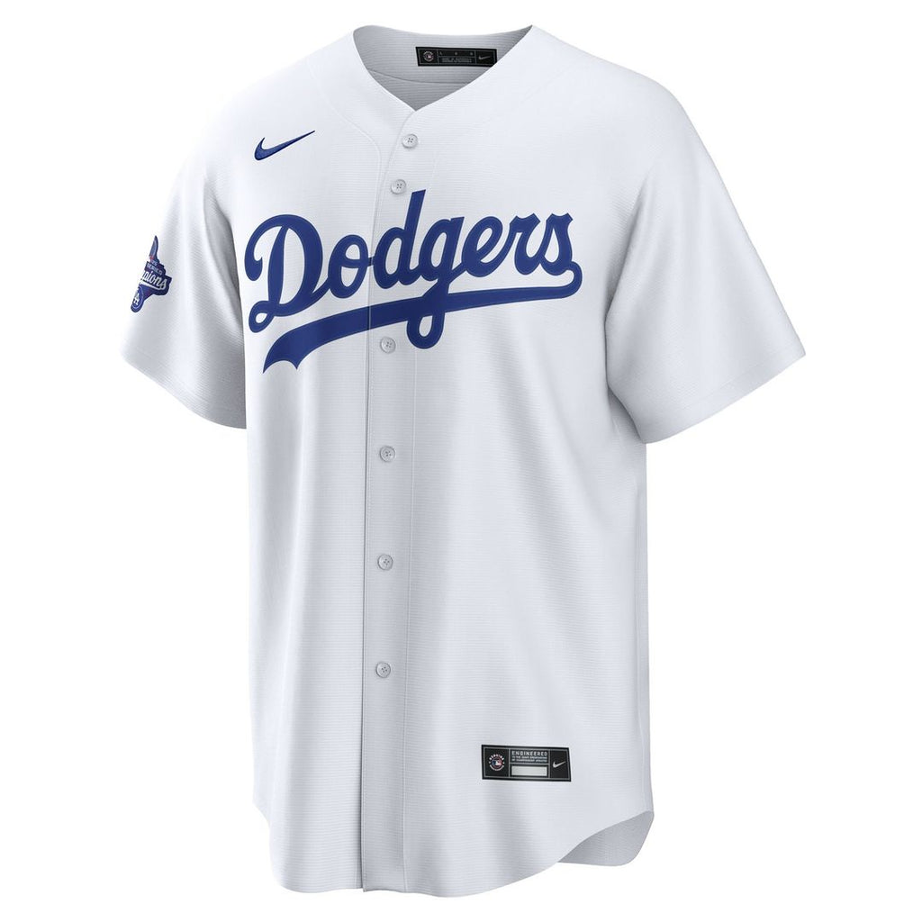 Los Angeles Dodgers Freddie Freeman Home 2025 World Series Champions Replica Jersey | White