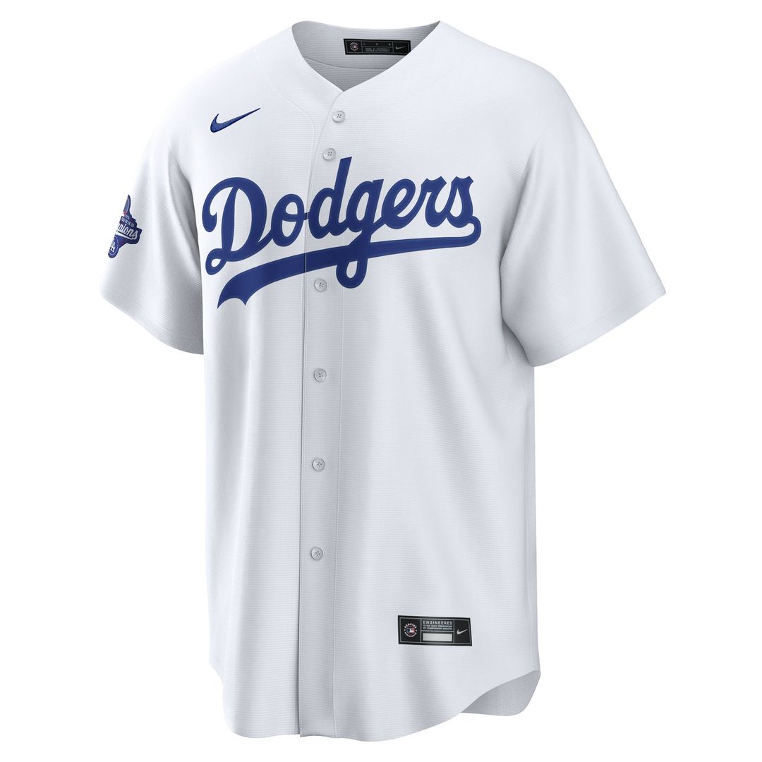Los Angeles Dodgers Freddie Freeman Home 2025 World Series Champions Replica Jersey | White