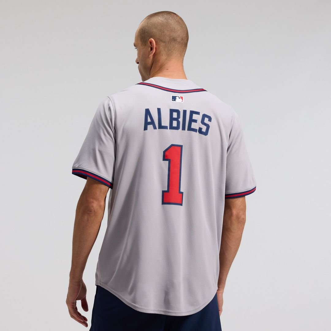 Atlanta Braves Ozzie Albies Road Limited Jersey | Gray