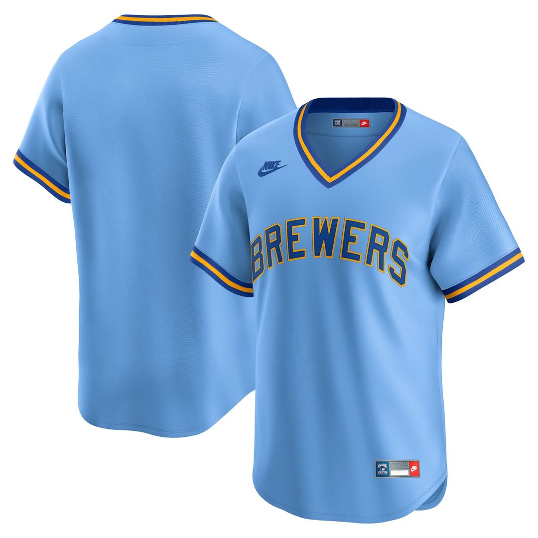 Milwaukee Brewers Cooperstown Limited Jersey | Light Blue