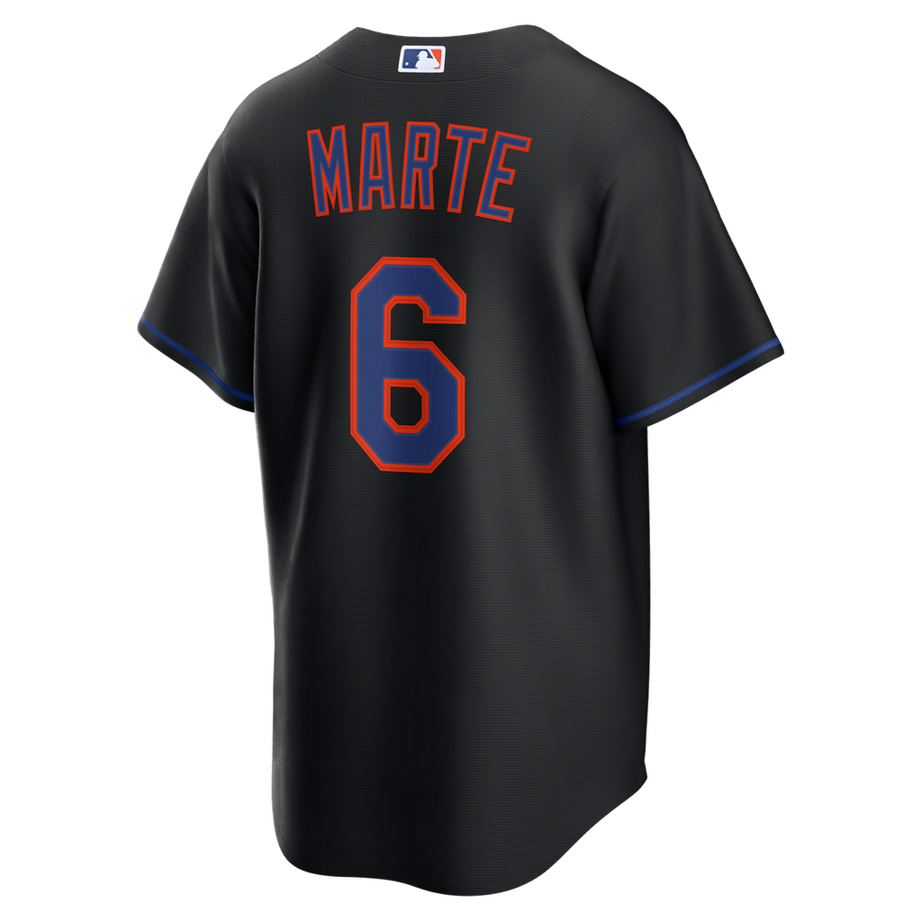 New York Mets Starling Marte Alternate Replica Jersey | Black