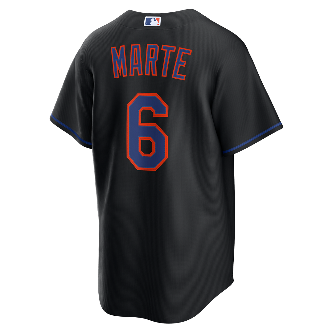 New York Mets Starling Marte Alternate Replica Jersey | Black