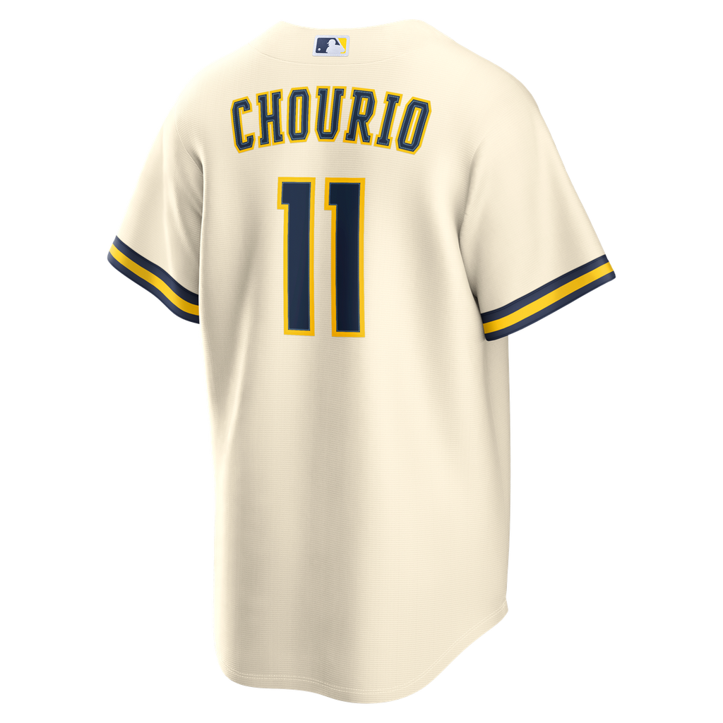 Milwaukee Brewers Jackson Chourio Home Replica Jersey | Cream