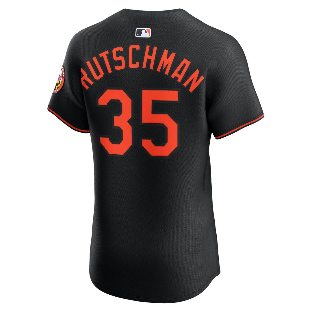 Baltimore Orioles Adley Rutschman Alternate Elite Jersey | Black
