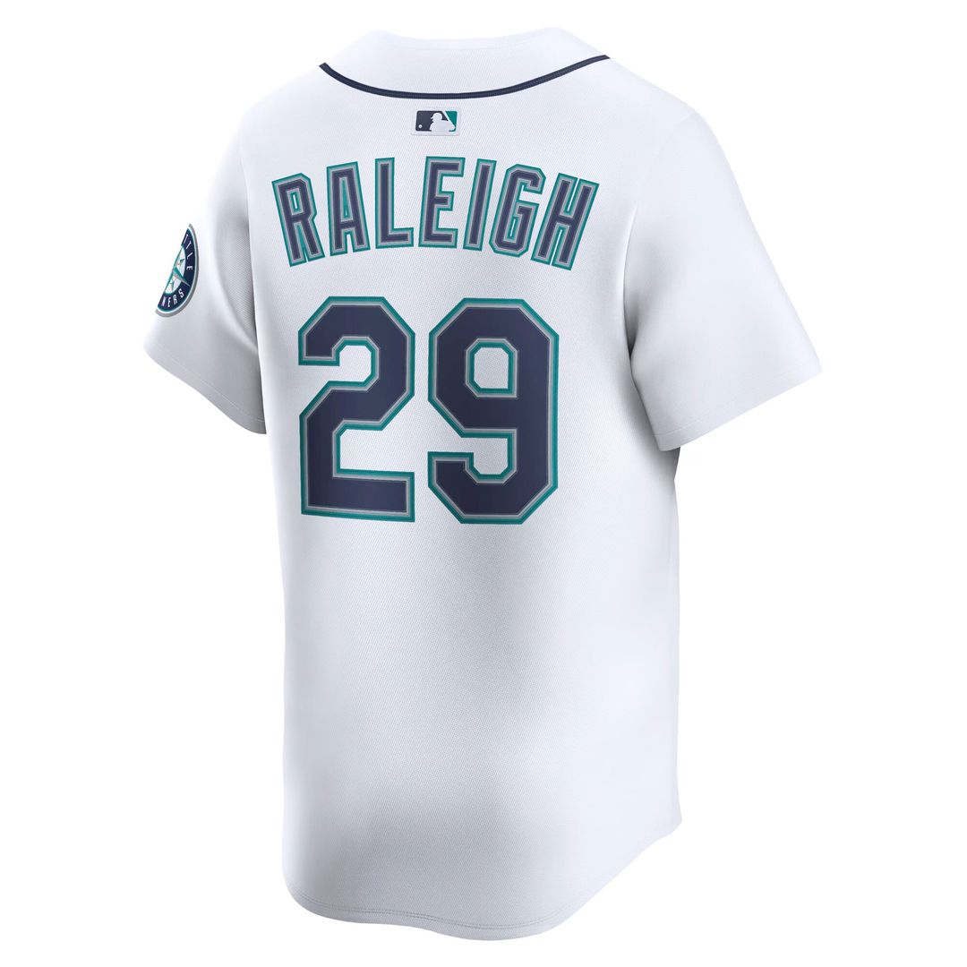 Seattle Mariners Cal Raleigh Home Limited Jersey | White
