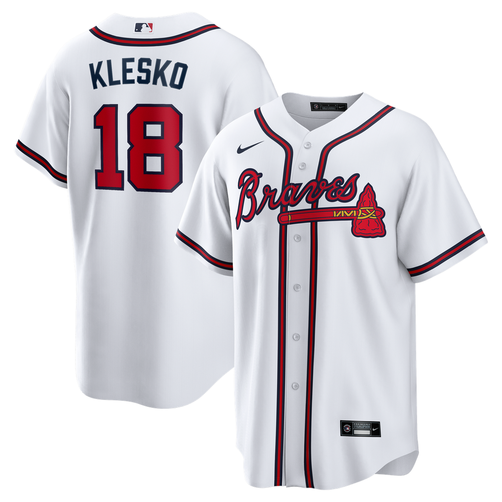 Atlanta Braves Ryan Klesko Home Retired Replica Jersey | White