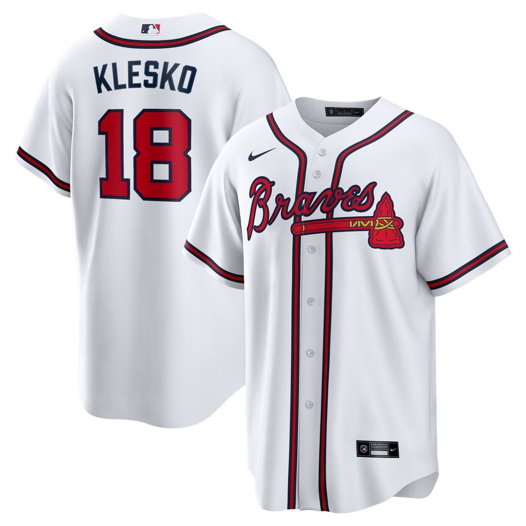 Atlanta Braves Ryan Klesko Home Retired Replica Jersey | White