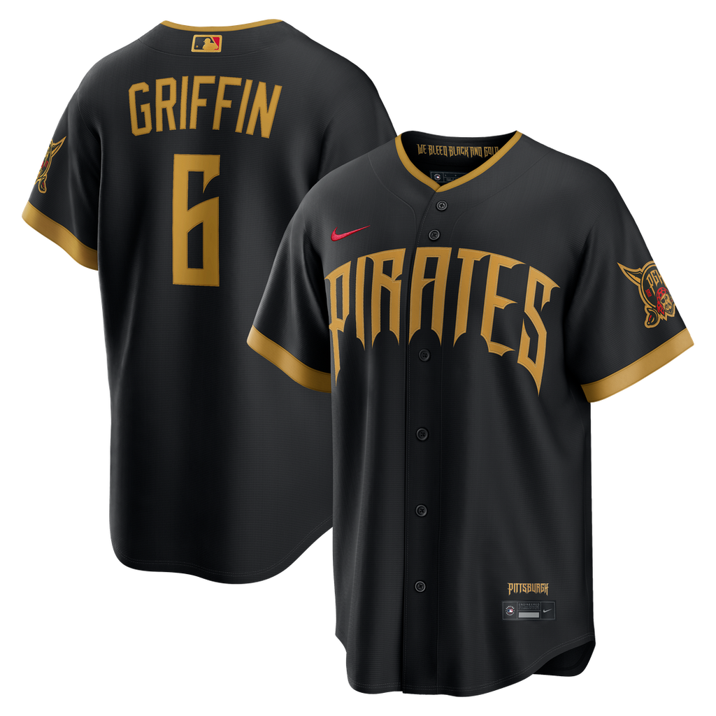 Pittsburgh Pirates Konnor Griffin 2026 City Connect Stadium Jersey | Black