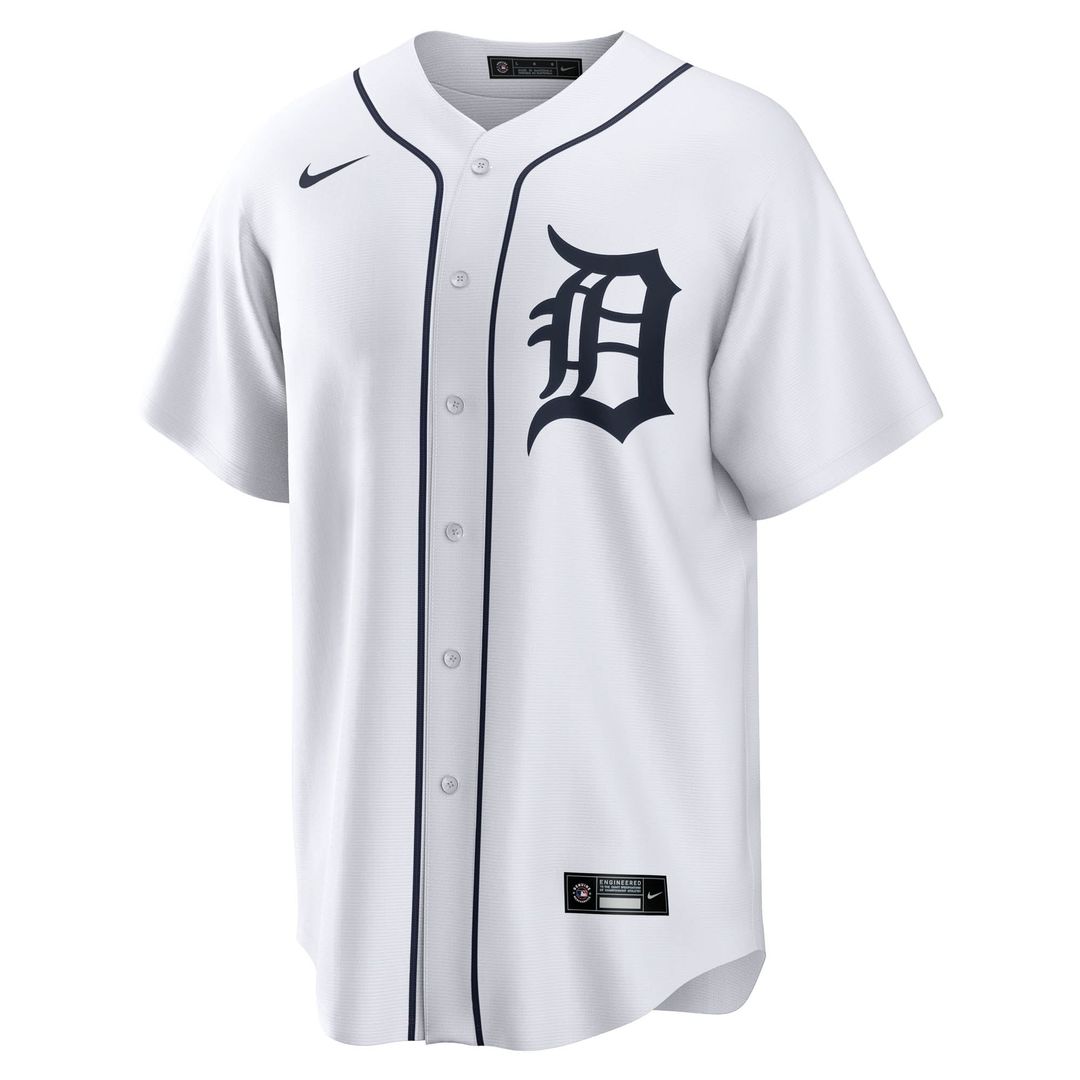 Detroit Tigers Jackson Jobe Home Replica Jersey | White
