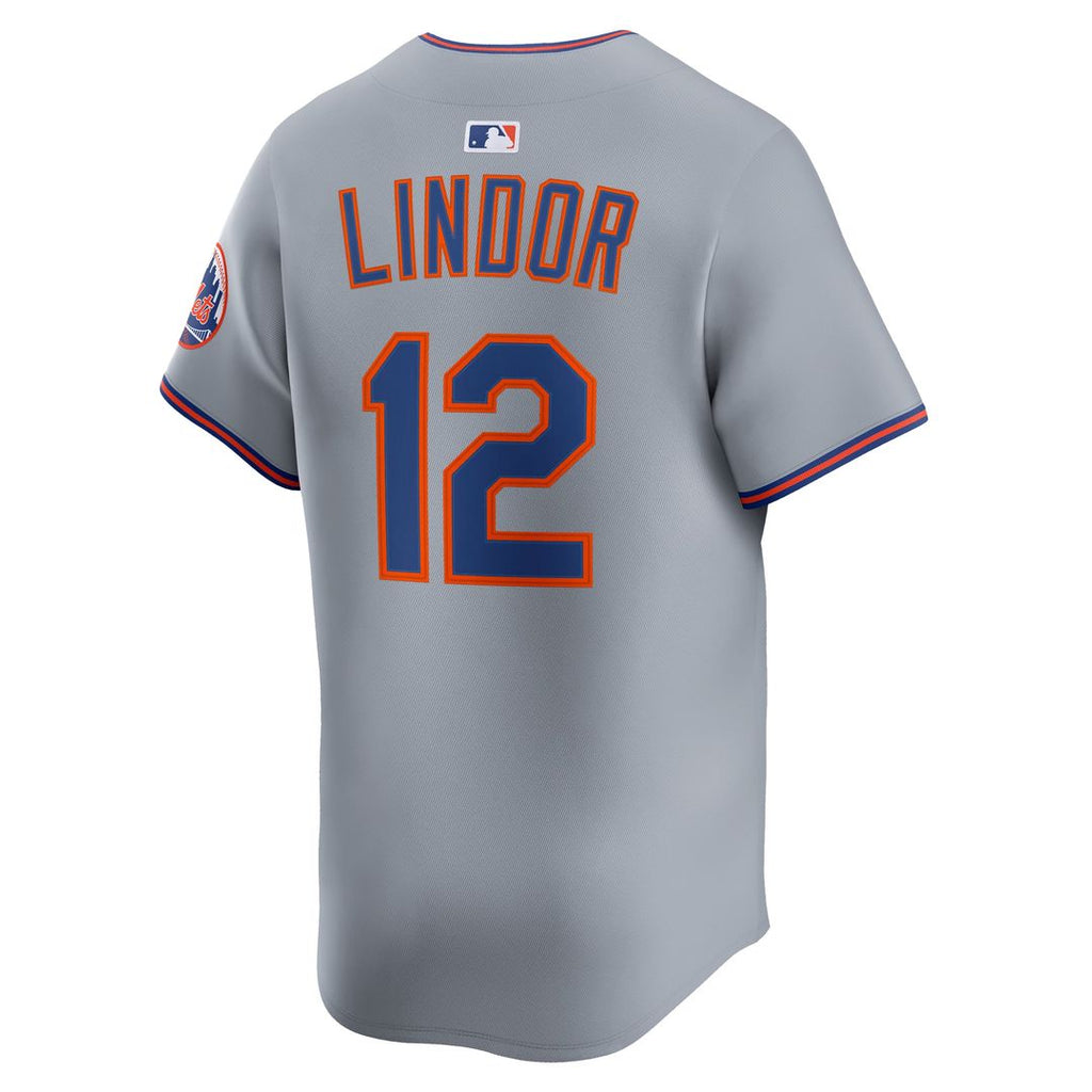 New York Mets Francisco Lindor Road Limited Jersey | Gray