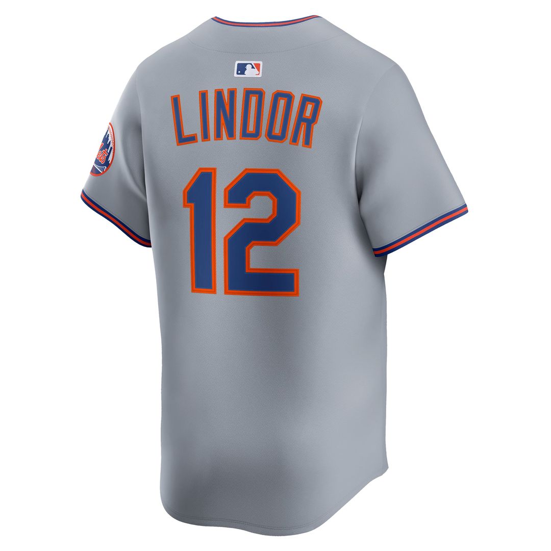 New York Mets Francisco Lindor Alternate Limited Jersey | Black