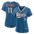 Milwaukee Brewers Jackson Chourio Women's 2026 City Connect Stadium Jersey | Mineral Blue