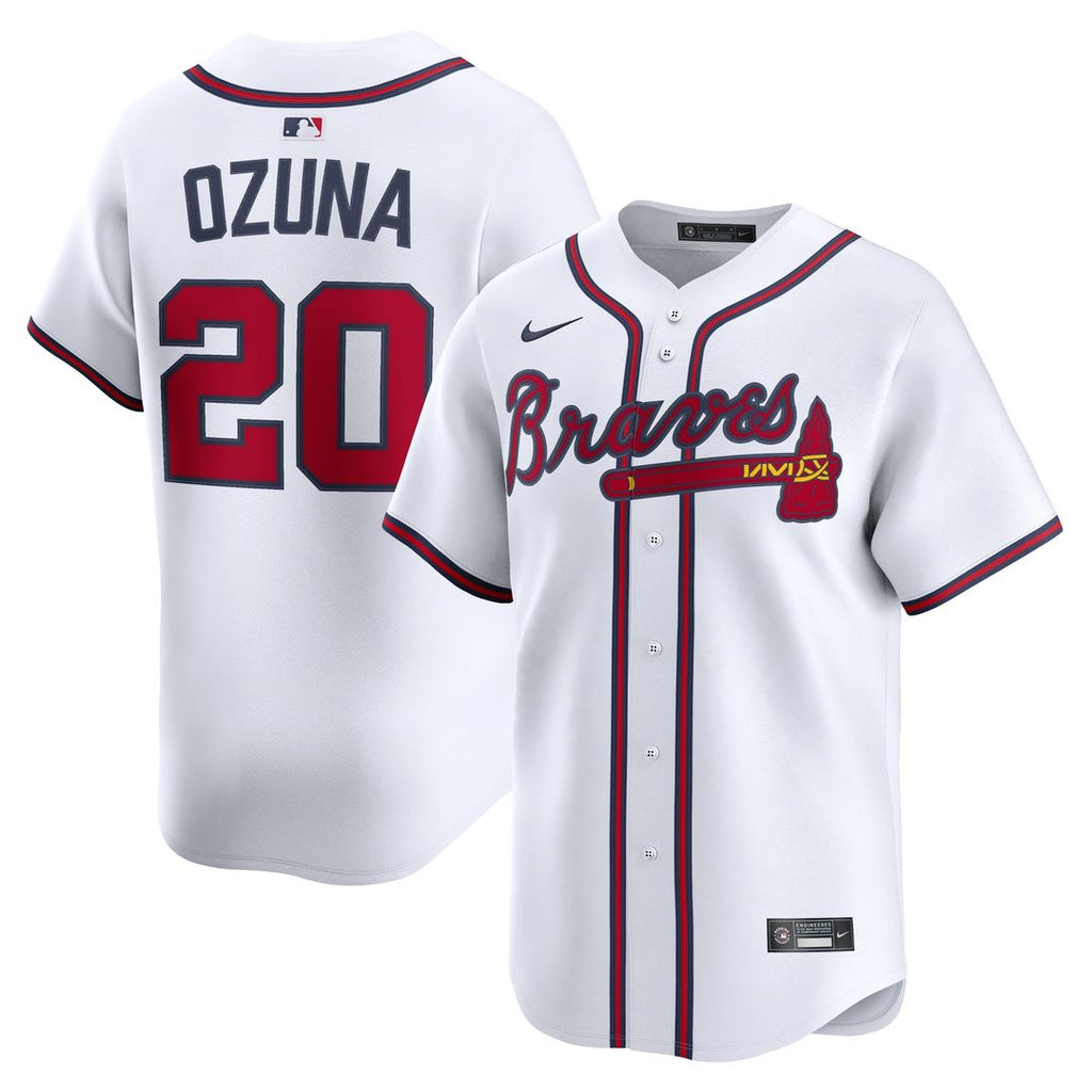 Atlanta Braves Marcell Ozuna Home Limited Jersey | White
