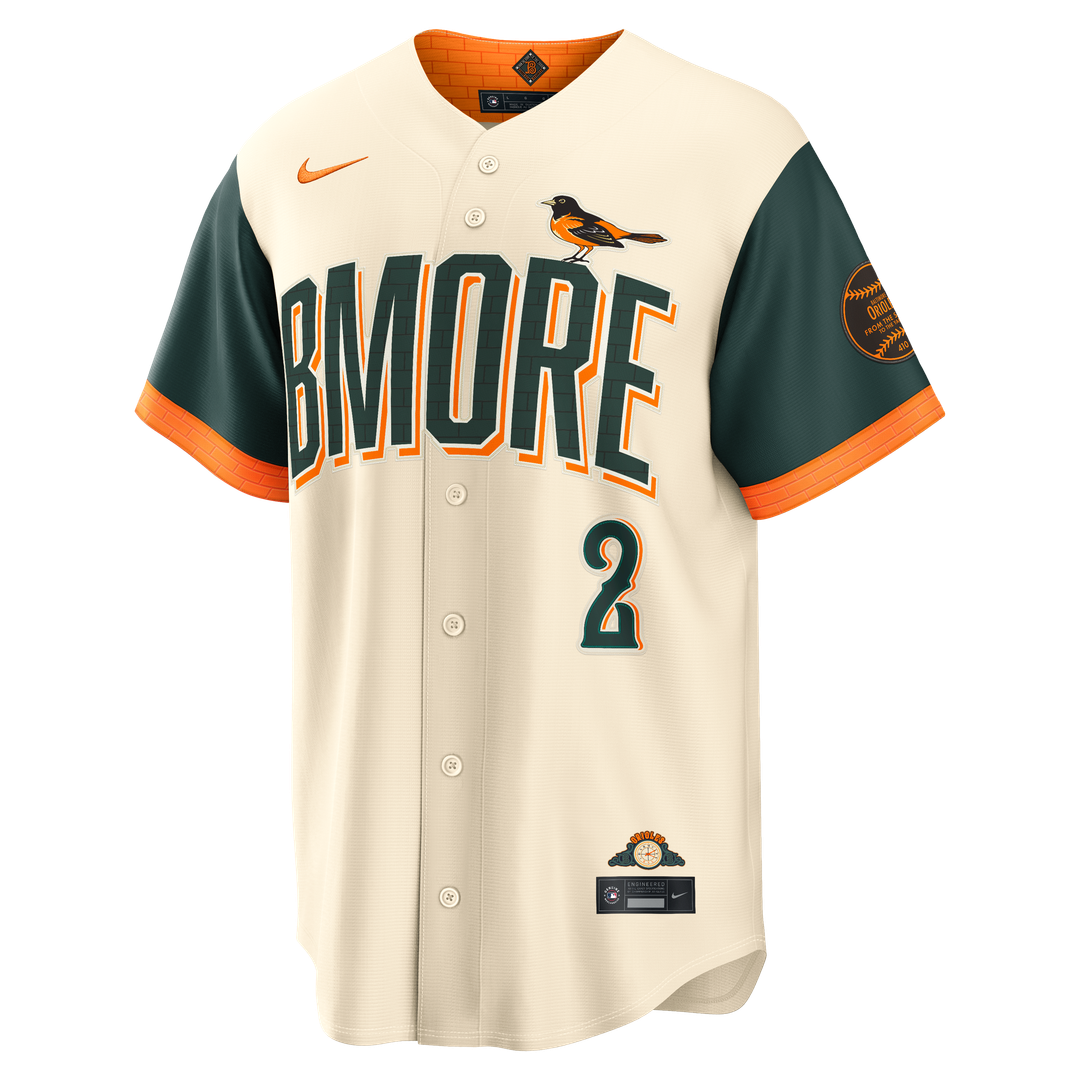 Baltimore Orioles Gunnar Henderson 2026 City Connect Stadium Jersey | Cream
