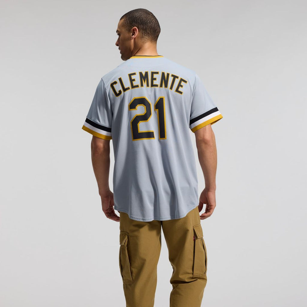 Pittsburgh Pirates Roberto Clemente Throwback Cooperstown Limited Jersey | Gray