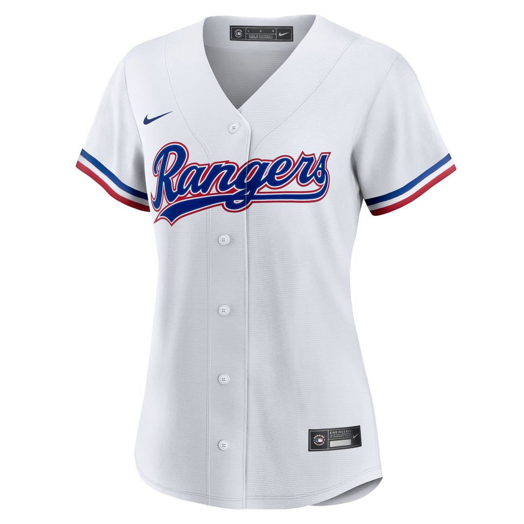 Texas Rangers Josh Jung Women's Home Replica Jersey | White