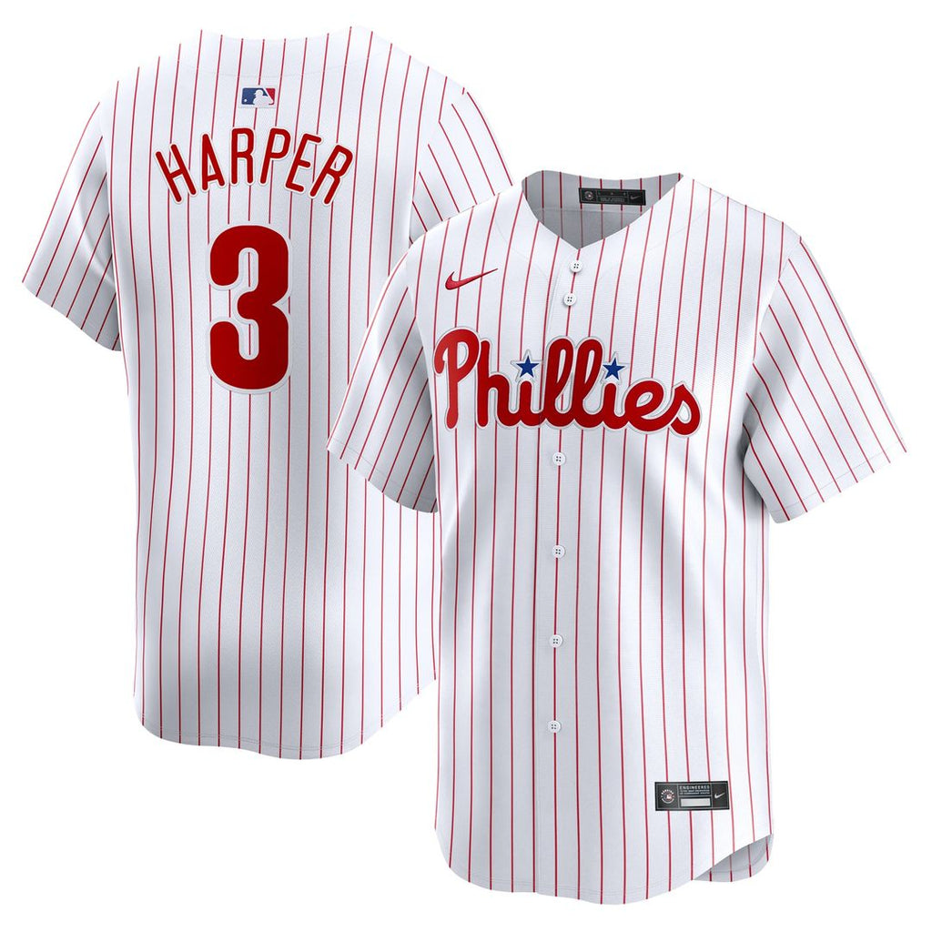 Philadelphia Phillies Bryce Harper Youth Home Limited Jersey | White