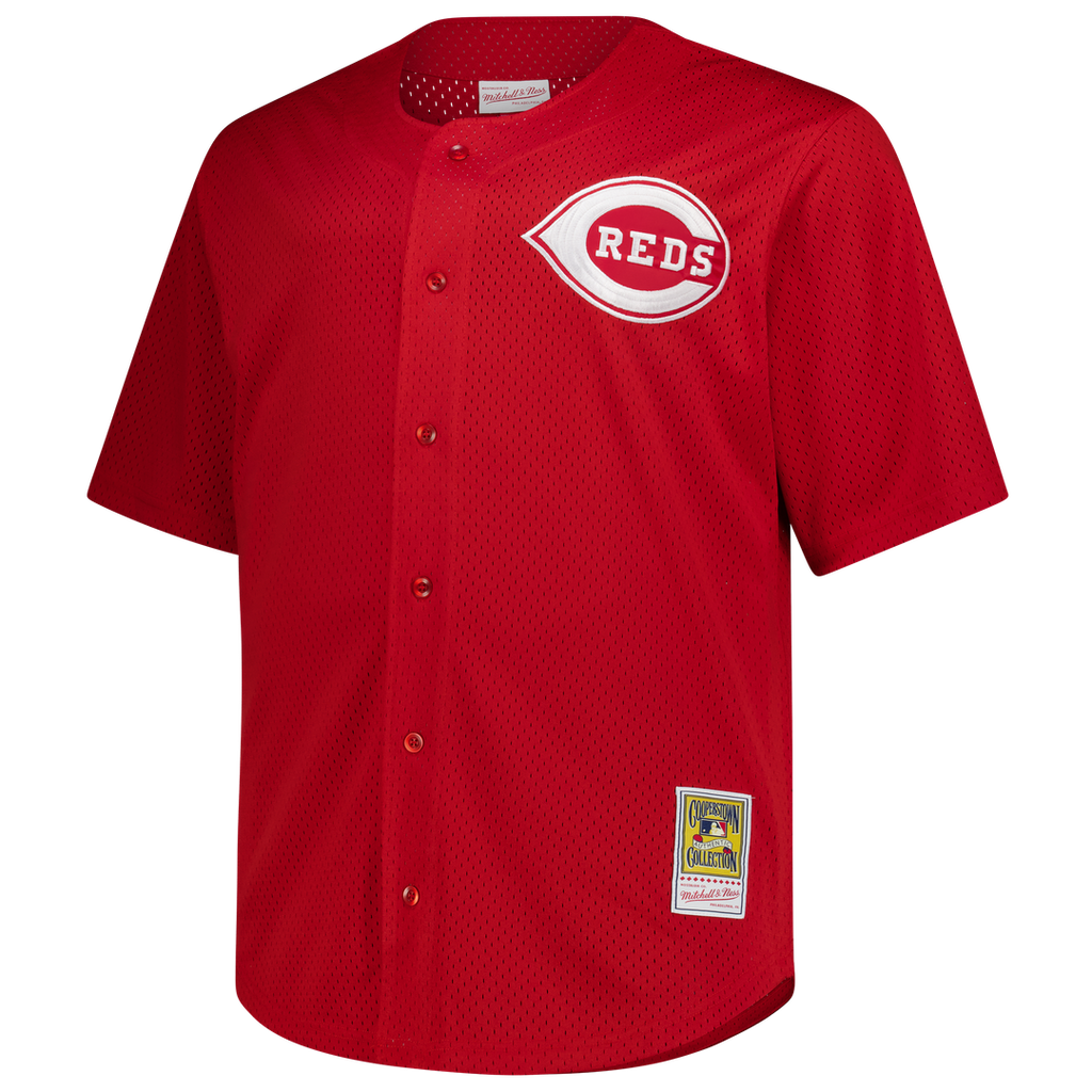Cincinnati Reds Deion Sanders Big & Tall Cooperstown Mesh Batting Practice Jersey | Red
