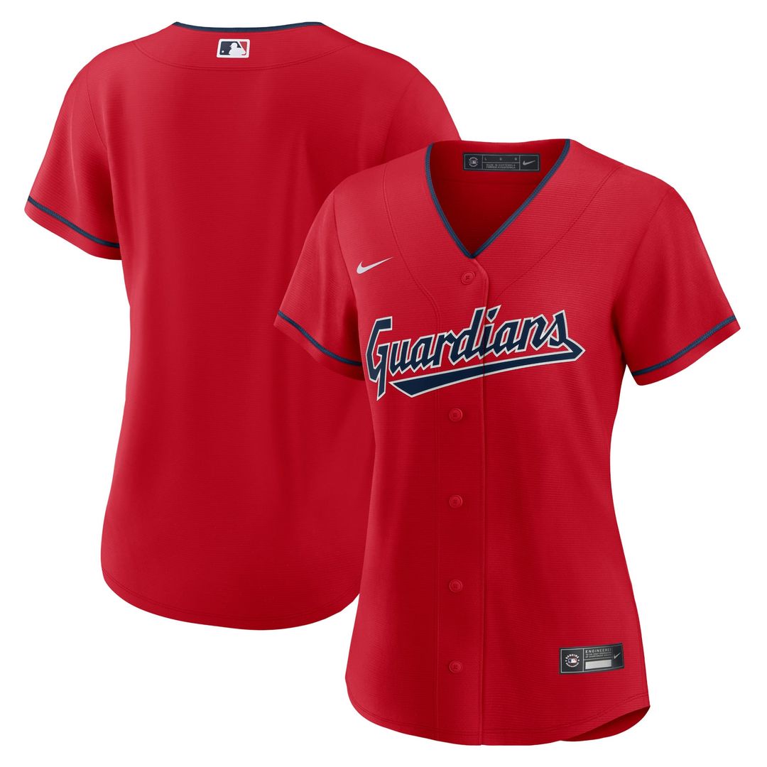 Cleveland Guardians Women's Alternate Replica Team Jersey | Red