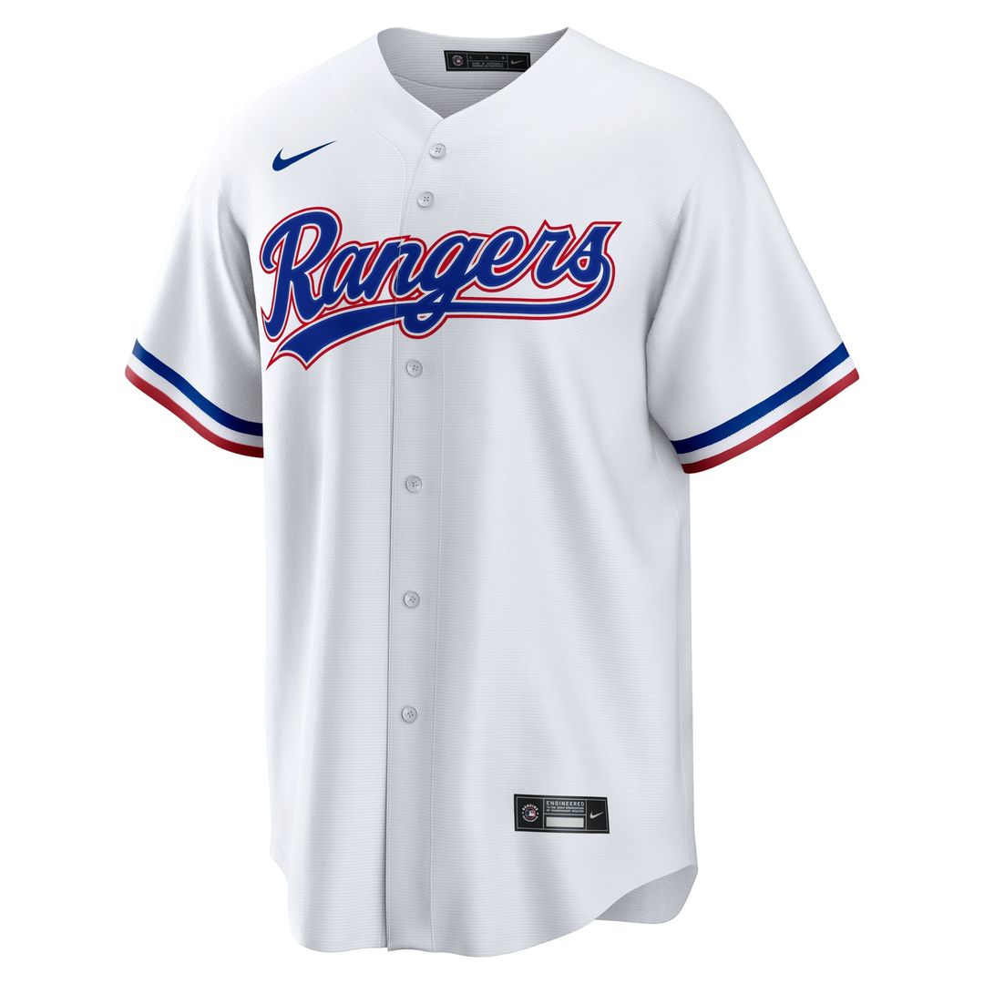 Texas Rangers Evan Carter Home Replica Jersey | White