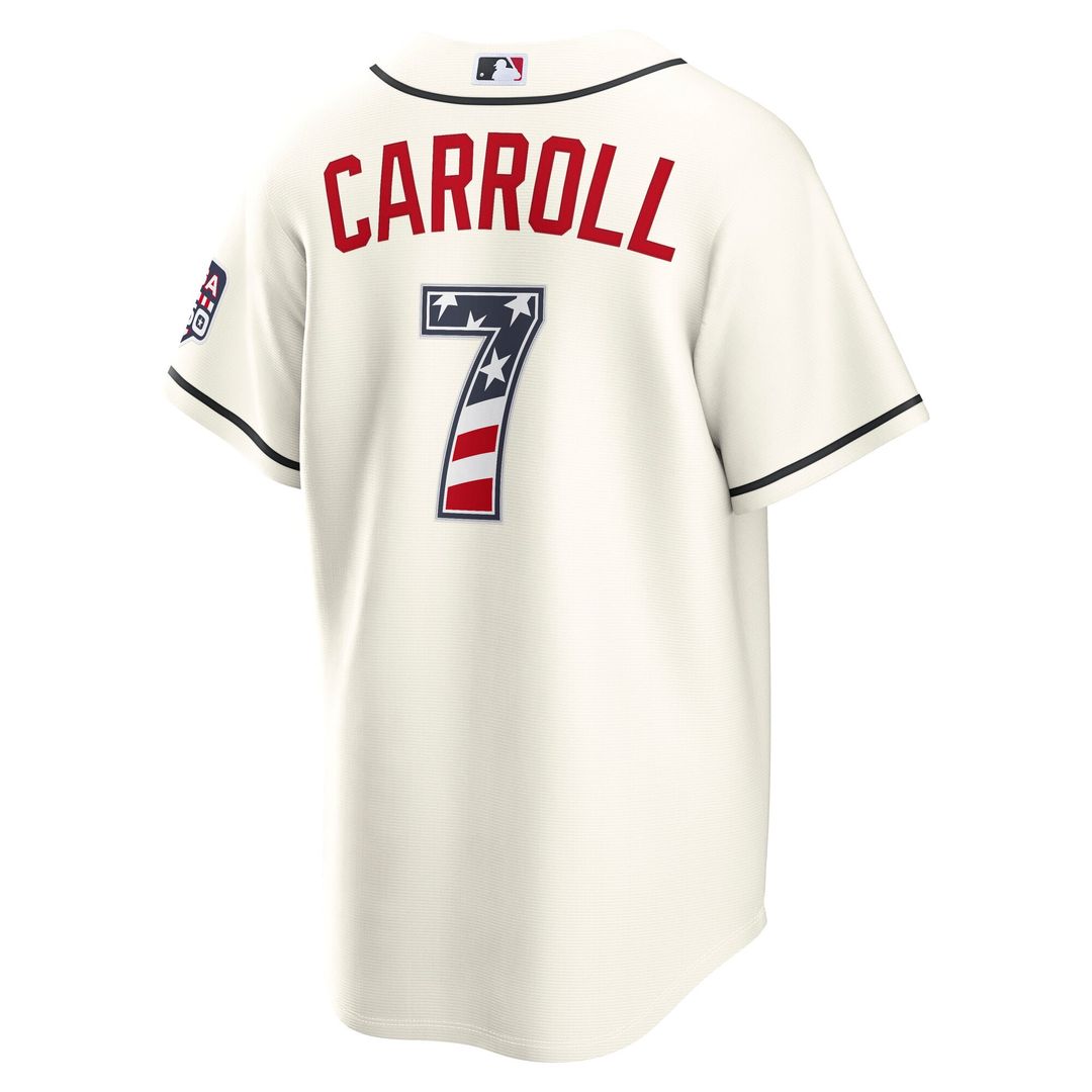 Arizona Diamondbacks Corbin Carroll USA 250 Fourth of July Home Stadium Jersey | Cream