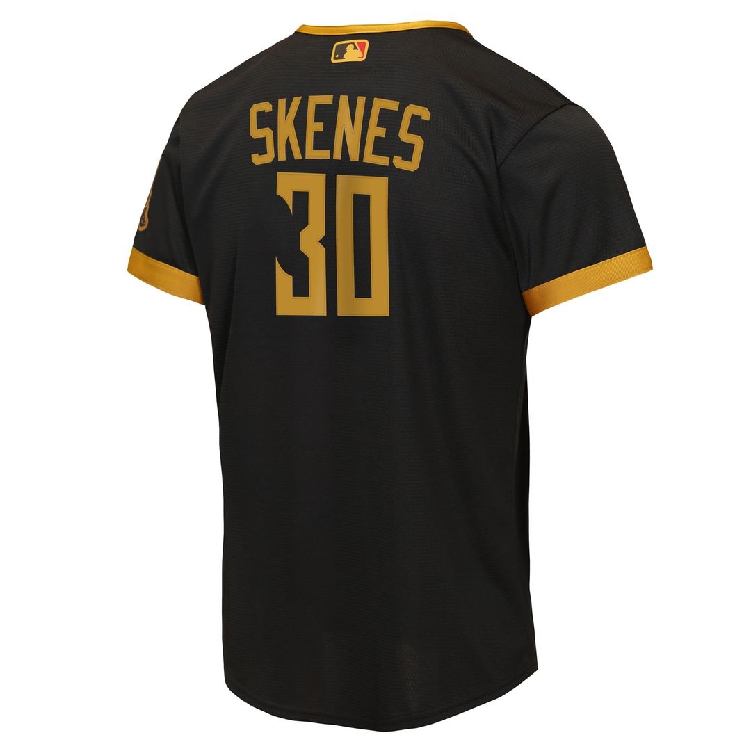 Pittsburgh Pirates Paul Skenes Youth 2026 City Connect Stadium Jersey | Black