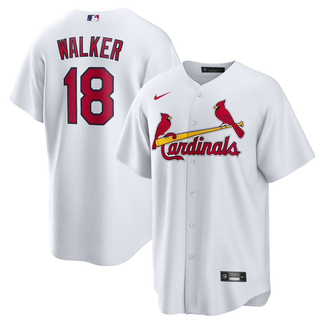 St. Louis Cardinals Jordan Walker Home Official Replica Jersey | White
