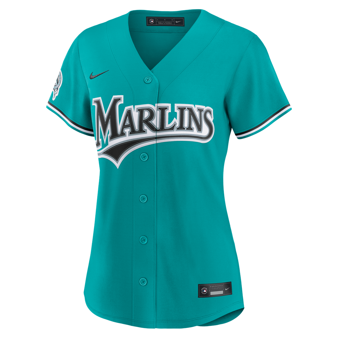 Miami Marlins Women's Alternate Stadium Jersey | Teal