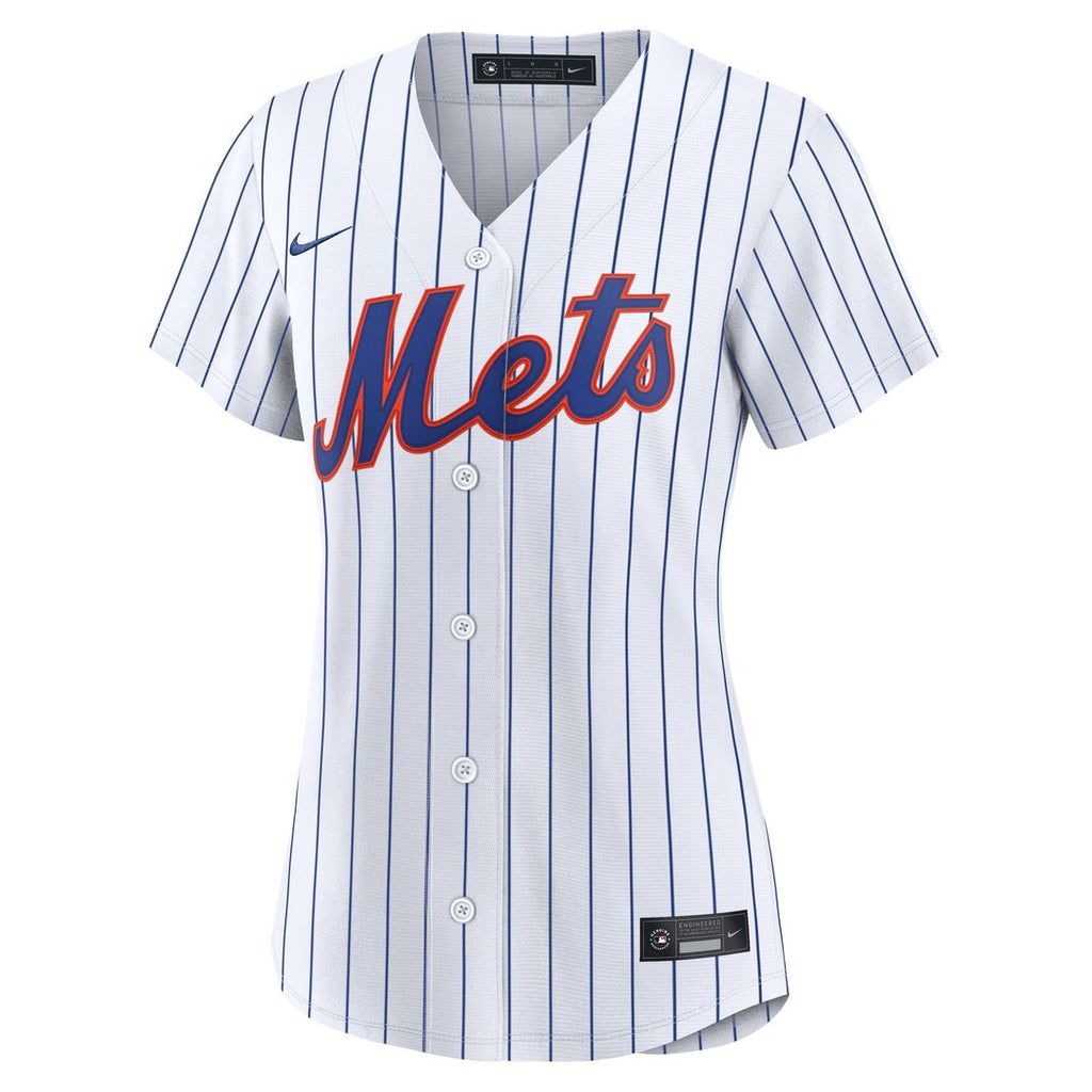 New York Mets Francisco Lindor Women's Home Replica Jersey | White