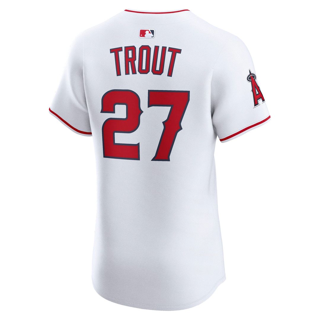 Los Angeles Angels Mike Trout Home ElitePlayer Jersey | White