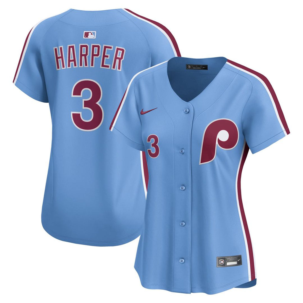 Philadelphia Phillies Bryce Harper Women's Alternate Limited Jersey | Light Blue